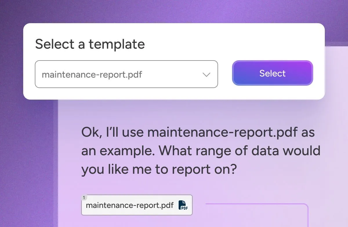 DataQI document creation interface