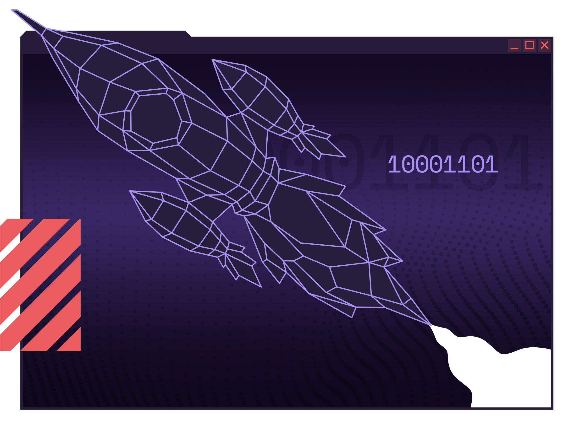 Taking off with a rocket representing rapid innovation