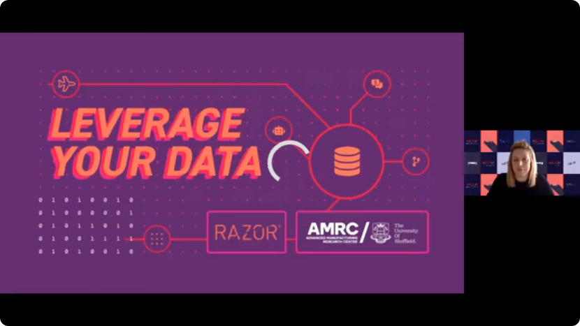 Razor speaker presenting tech insights confidently